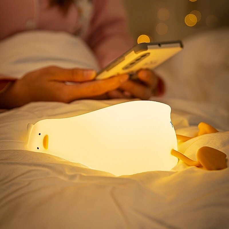 Cute Lying Duck Night Lamp