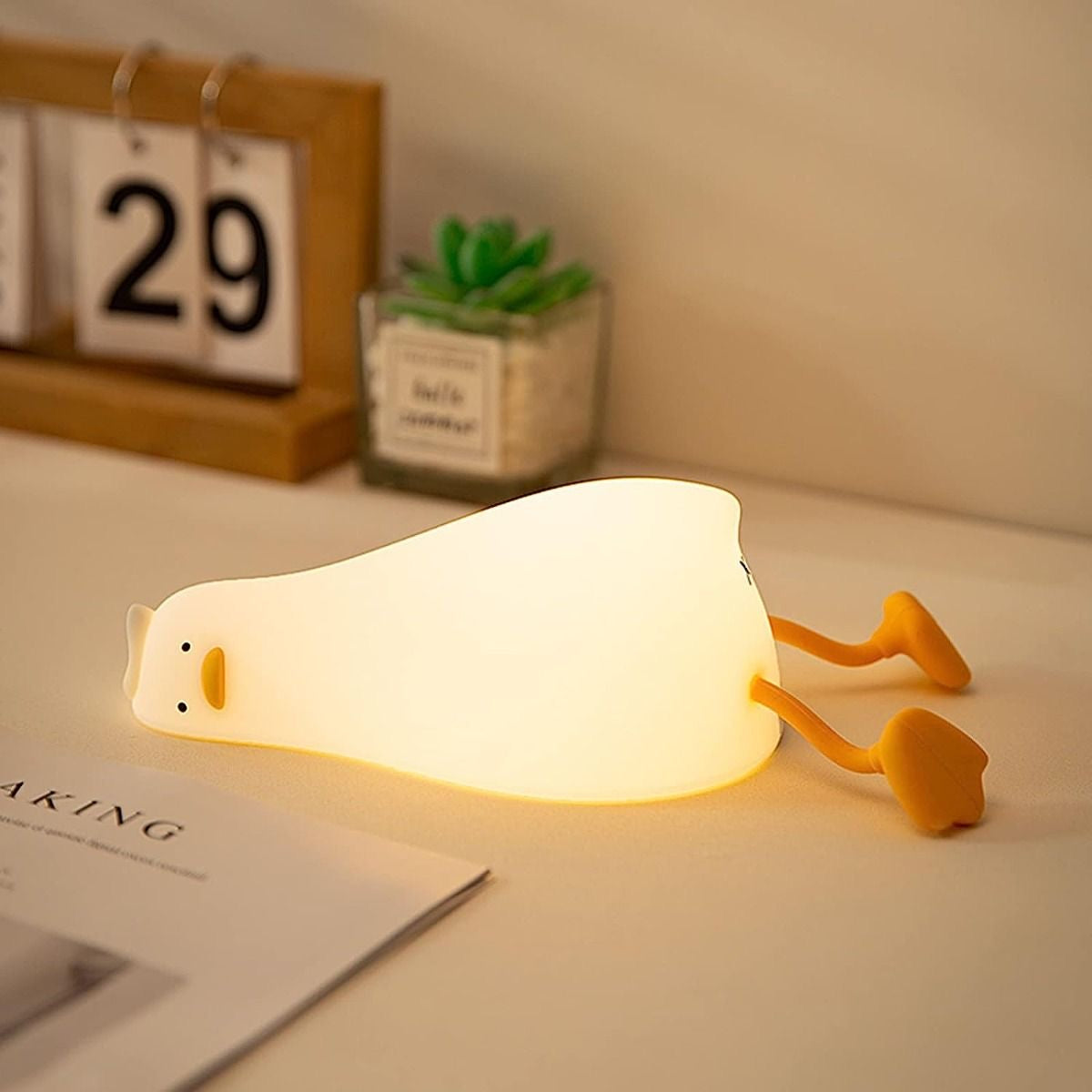 Cute Lying Duck Night Lamp